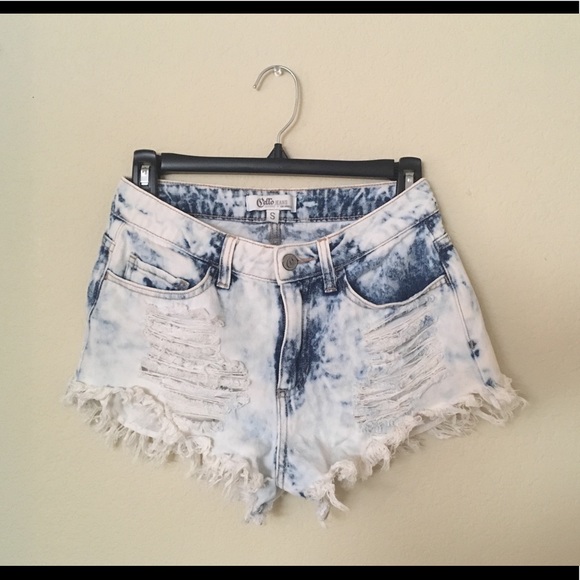 Cello Pants - High Waist SHORTS 🔥 ACID WASH 🔥 Frayed & Unique